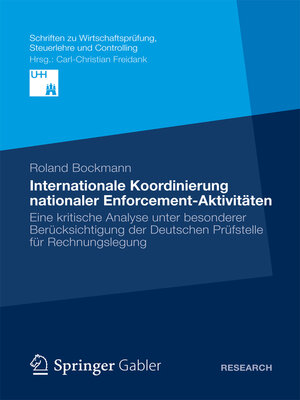 cover image of Internationale Koordinierung nationaler Enforcement-Aktivitäten